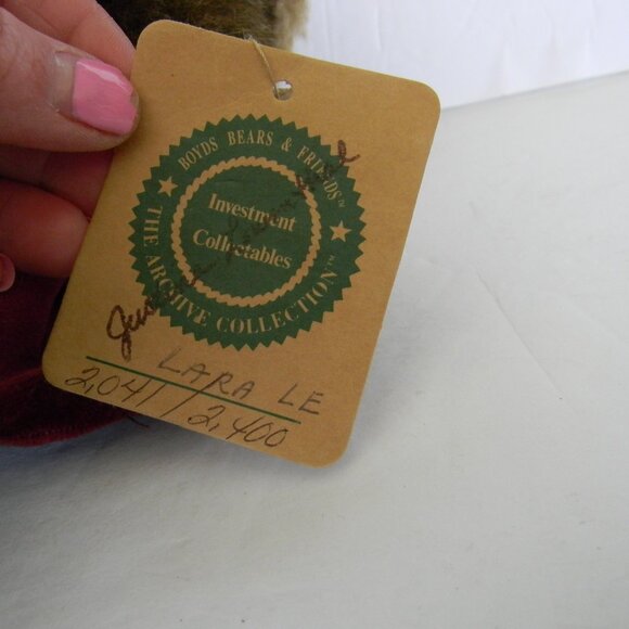 Boyd's Bears "Lara" 16" Investment Collectibles Archive Collection QVC ExclusivE - Picture 3 of 8